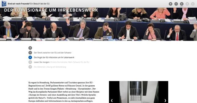 20 Minuten: "Ein Besuch bei der EU" als Longform-Serie