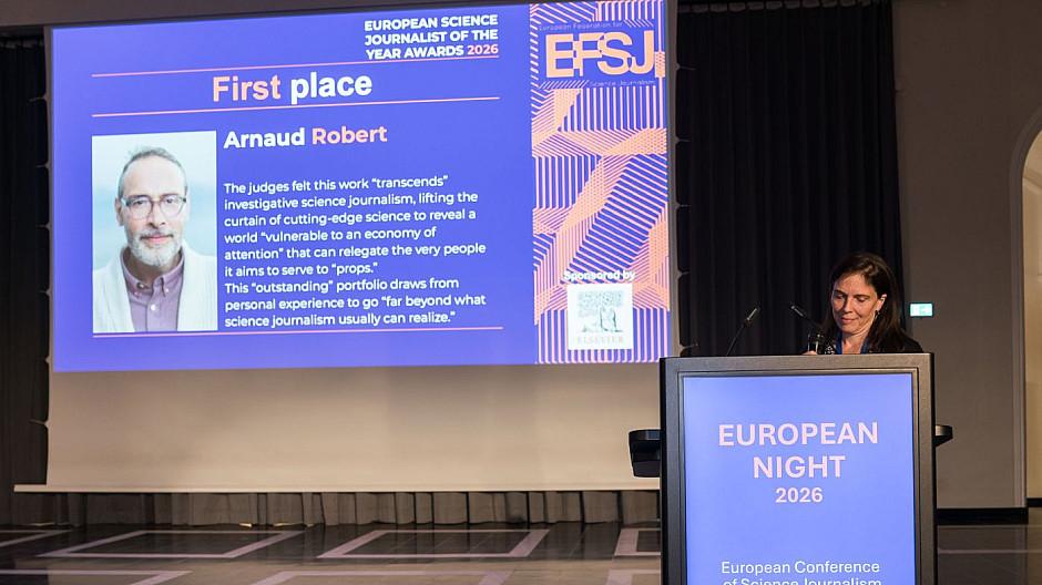 Wissenschaftsjournalismus: Arnaud Robert erhält europäische Auszeichnung
