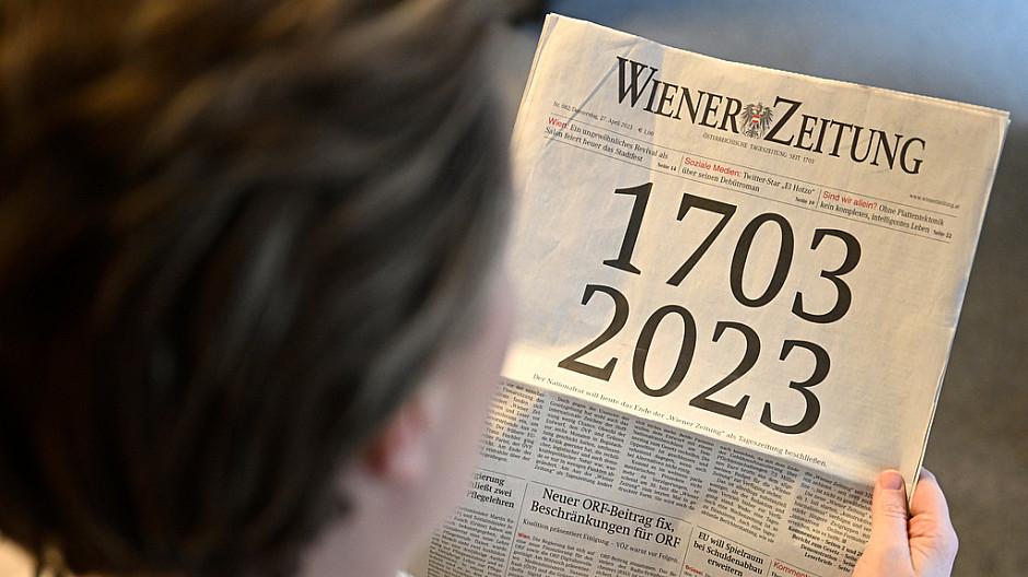 Wiener Zeitung: Aus für das gedruckte Blatt nach 320 Jahren