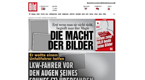 Axel Springer: "Bild" ohne Bilder
