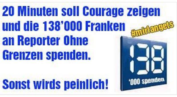 Tamedia: 138'000 Franken für Reporter ohne Grenzen?