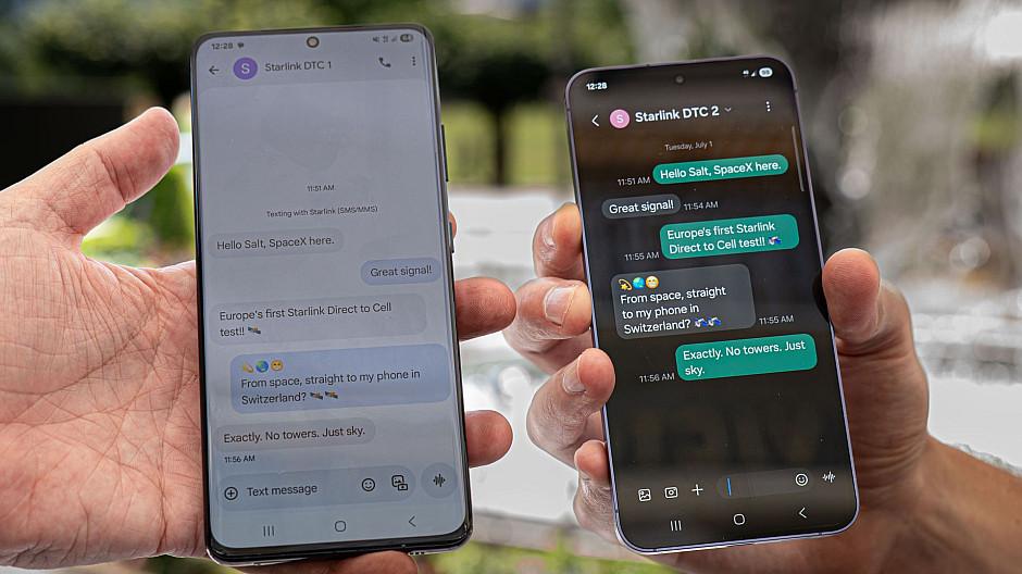 Salt: Erster SMS-Test über Elon Musks Starlink