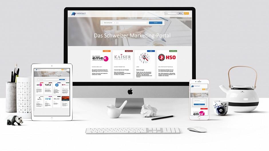 Marketing.ch: Frisches Design und neue Funktionen