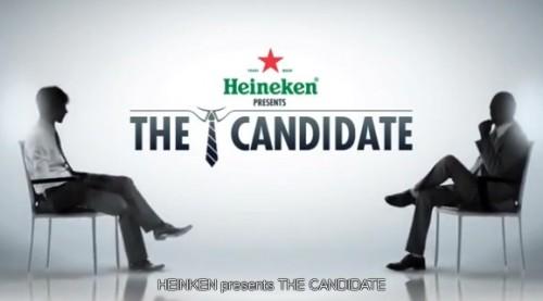 Heineken: Händchenhalten mit dem Chef beim Bewerbungsgespräch