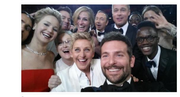 Oscars: Retweet-Rekord für Promi-Selfie von Ellen DeGeneres