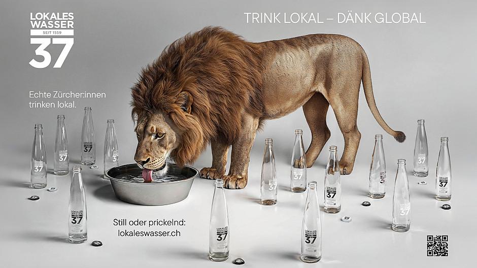 Bodin.Consulting: Wappentier wirbt für Wassermarke
