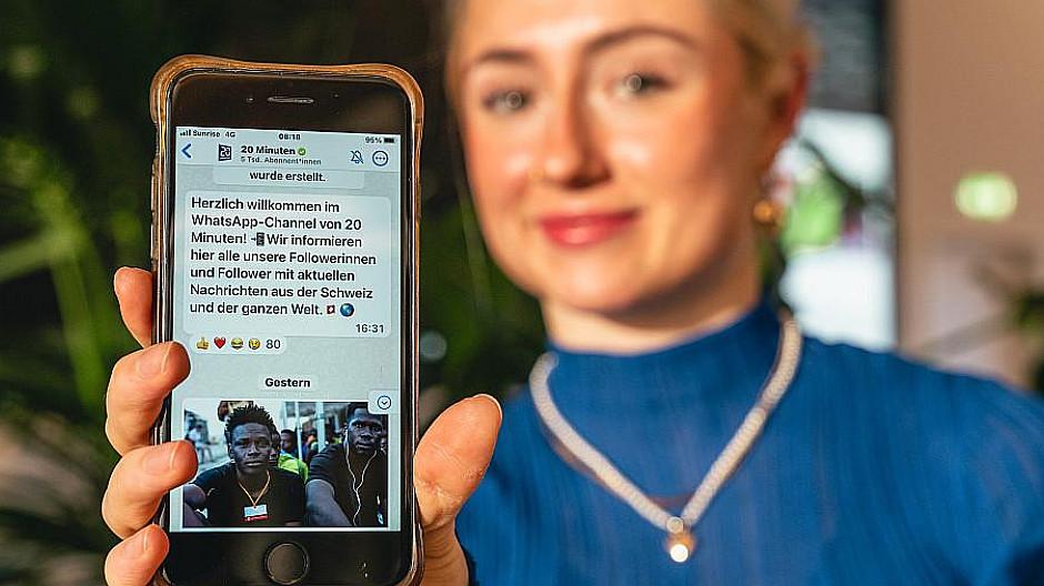 Goldbach: Werbung auf WhatsApp-Channel von 20 Minuten
