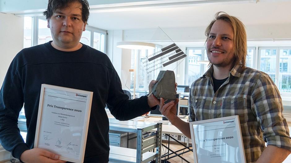 Auszeichnung: Woz-Journalisten erhalten Prix Transparence